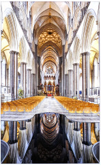 2nd Place: Paul Ravenscroft, Font Reflections Salisbury Cathedral