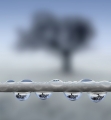 Peter North, Raindrops on the Washing Line. Highly Commended LPOTY 2018